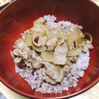 我が家の牛丼